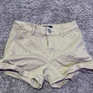 khaki shorts